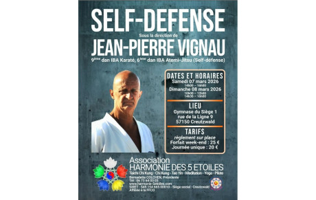 Stage Self Défense avec JP VIGNAU