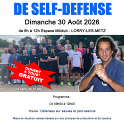 Stage d'été de Self Défense GRATUIT Dimanche 30 Août